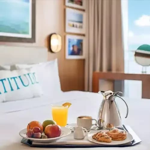 Room Service aboard the Margaritaville at Sea Beachcomber